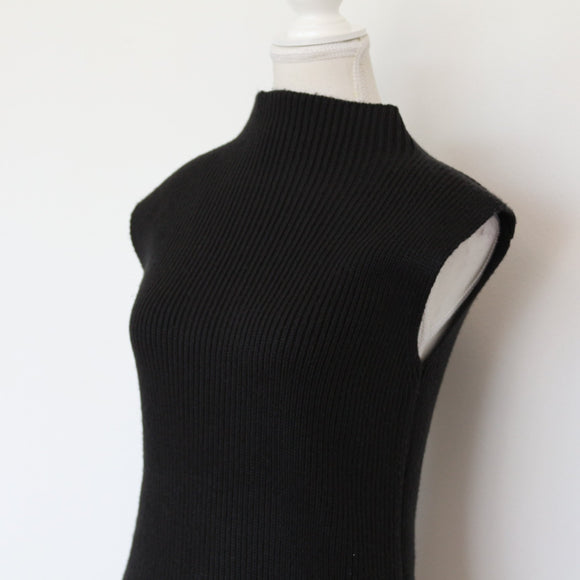 Woolworths Black Knitted Dress, Size S