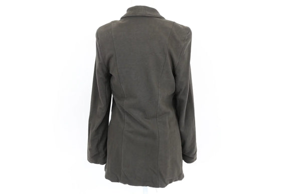 Earth Addict Grey Tailored Blazer | Size 32 | Pre-Loved