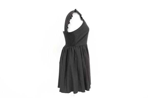 Black Ruffle-Sleeve Mini Dress | Size S | Brand New