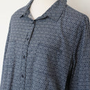 David Jones Navy and White Shirt, Size 14-2