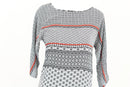 Woolworths White, Black & Red Patterned Dress | Size 6 | Pre-Loved-2