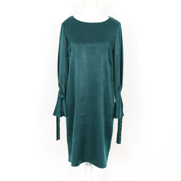 David Jones Emerald Green Satin Dress, Size 10