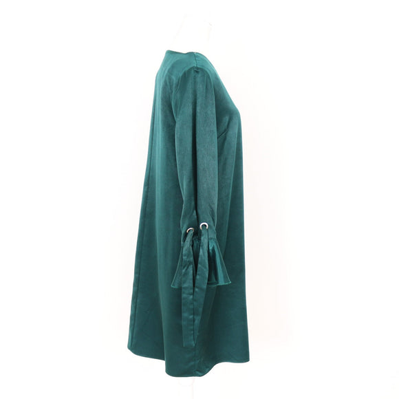 David Jones Emerald Green Satin Dress, Size 10