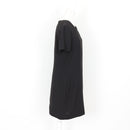 Black Chiffon T-Shirt-Style Dress, Size 14-3