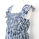 Blue, White and Yellow Summer Dress, Size M-2