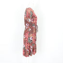 Pink Palm-Print Mini Dress, Size S-3
