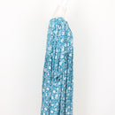 Blue and White Floral Midi Dress, Size XXL-3
