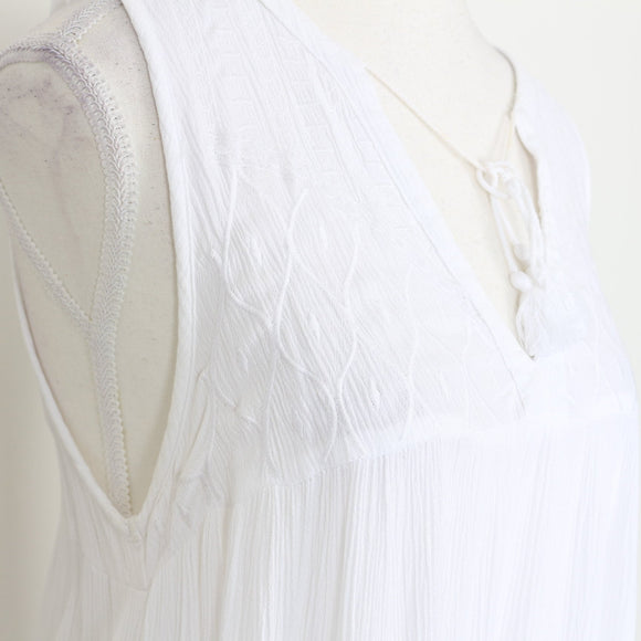 Cotton On White Crepe Dress, Size M