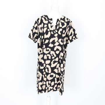 Cheetah Print T-Shirt-Style Dress, Size M