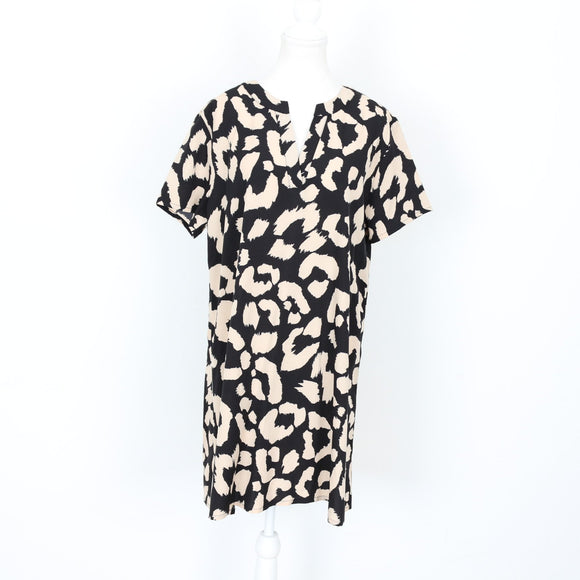 Cheetah Print T-Shirt-Style Dress, Size M
