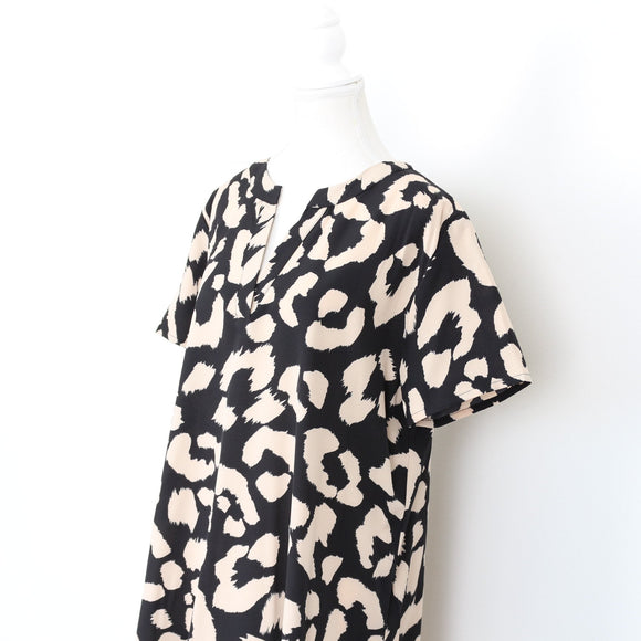 Cheetah Print T-Shirt-Style Dress, Size M