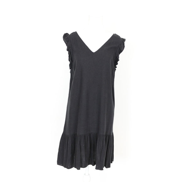 Woolworths Black Linen Dress, Size M