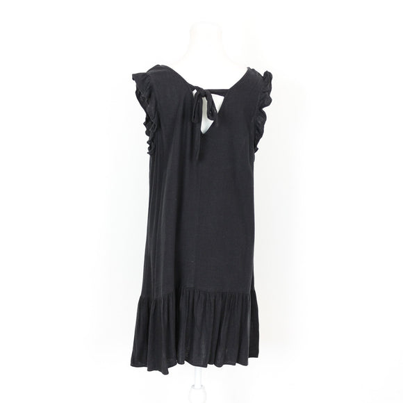 Woolworths Black Linen Dress, Size M