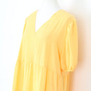 Bright Yellow Trapeze Dress, Size XL-2