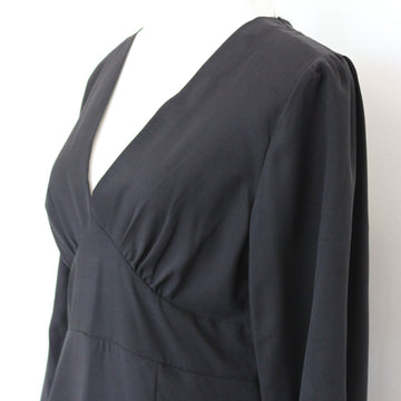 Shein Black Long-Sleeve Mini Dress, Size M - 0