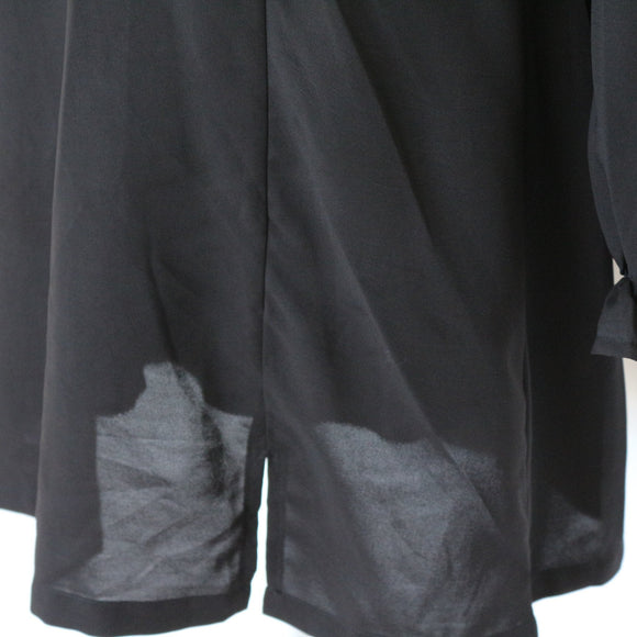 Shein Black Long-Sleeve Mini Dress, Size M