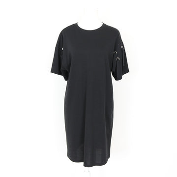 Woolworths Black T-Shirt Dress with Accent Sleeves, Size S