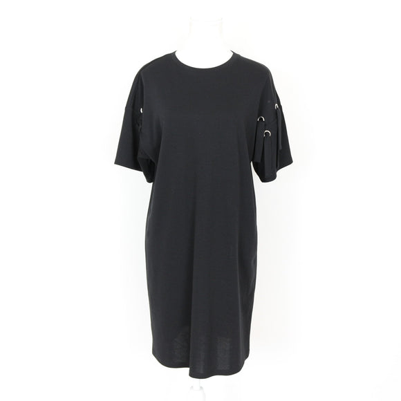 Woolworths Black T-Shirt Dress with Accent Sleeves, Size S