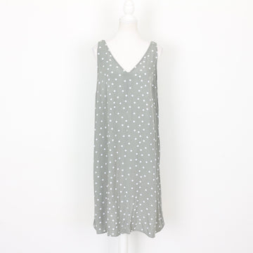 Sage Green and Polka Dot Dress, Size M