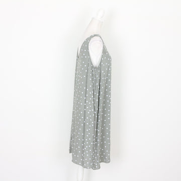Sage Green and Polka Dot Dress, Size M - 0