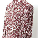 Mango Brown and White Floral Mini Dress, Size M-2