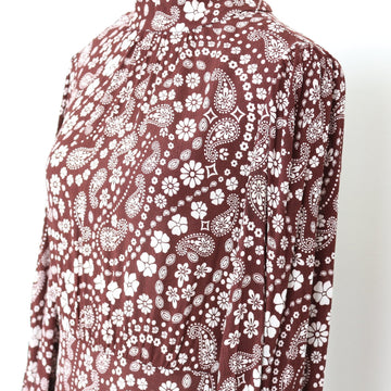 Mango Brown and White Floral Mini Dress, Size M - 0