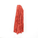 Maroon and Orange Palm-Leaf Dress, Size 14-3