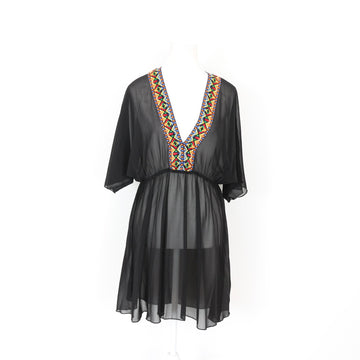 Black Swimsuit Cover-Up, Size S
