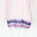 Old Khaki White and Pink Blouse, Size 6-2