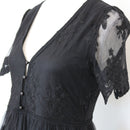 Shein Black Lace Mini Dress, Size M-2
