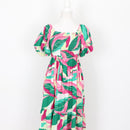 Green and Pink Maxi Dress, Size 8-4