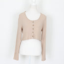 Cropped Vest-Style Blouse, Size M-1