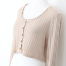 Cropped Vest-Style Blouse, Size M-2