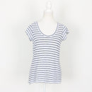 Country Road Striped V-Neck T-Shirt | Size XXS-1
