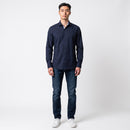 Navy 100% Cotton Long-Sleeve Shirt | Sizes 38–40 | Brand New-2