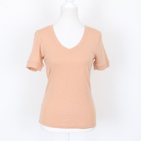 Country Road Beige V-Neck T-Shirt | Size XXS