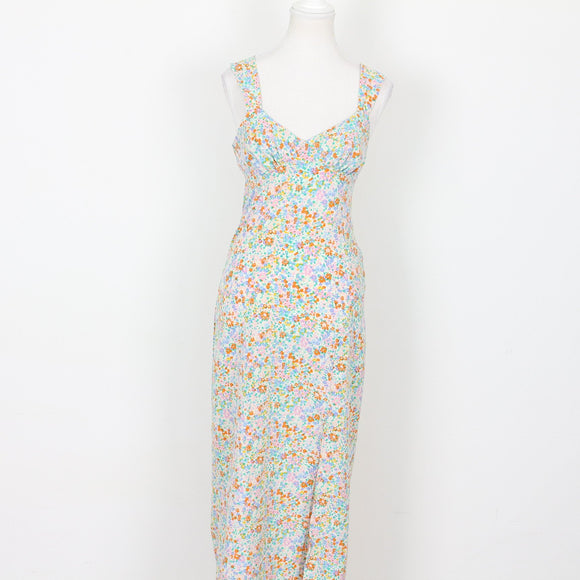 Bright Floral Maxi Dress | Size S