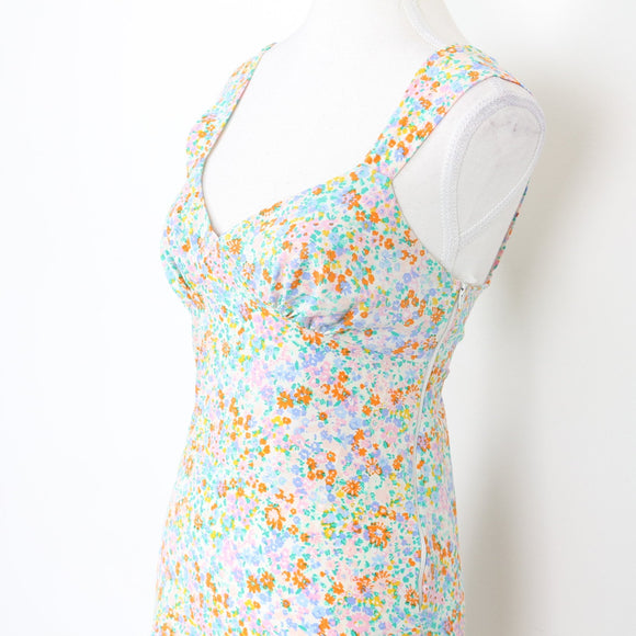 Bright Floral Maxi Dress | Size S