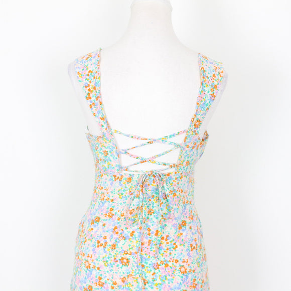Bright Floral Maxi Dress | Size S