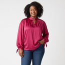 Truworths Cerise Pink Satin Blouse | Sizes 40–46 | Brand New-1