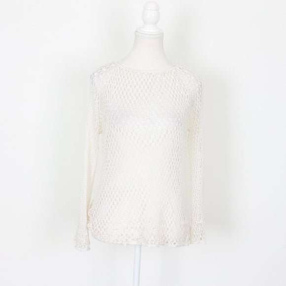 Cream Embroidered Cover-Up | Size M