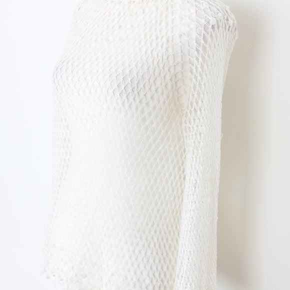 Cream Embroidered Cover-Up | Size M