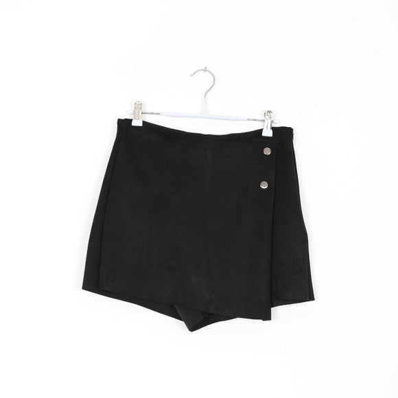 ZARA Black Mock Suede Mini Skirt | Size M