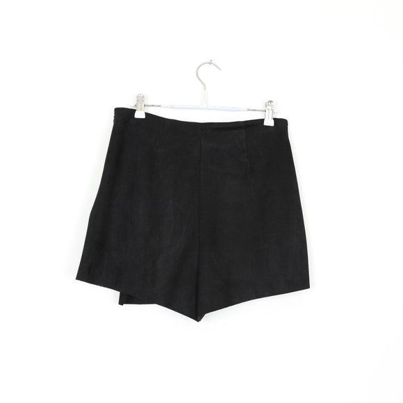 ZARA Black Mock Suede Mini Skirt | Size M
