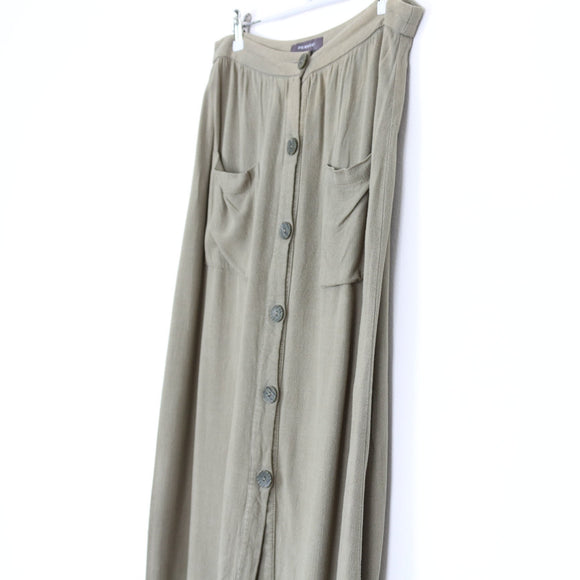 Primark Sage Green Midi Skirt | Size 12