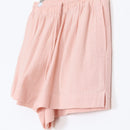 Pink Linen-Feel Shorts | Size S-3