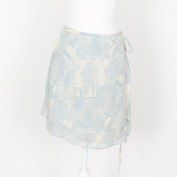Vintage Mini Wrap Skirt | Size 38