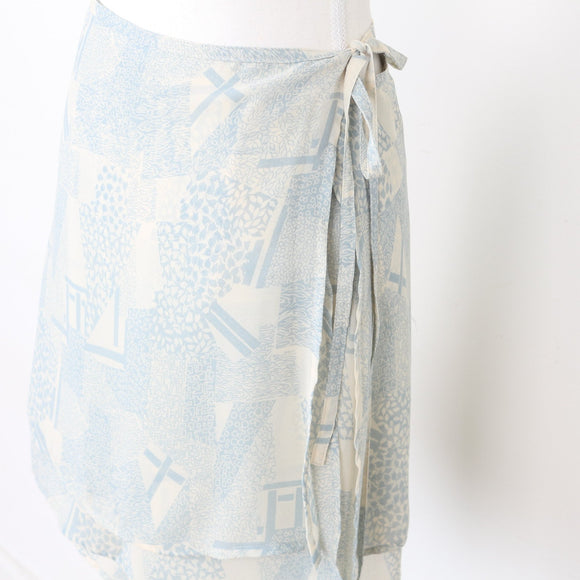 Vintage Mini Wrap Skirt | Size 38