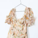 Orange & Green Corset-Style Dress | Size XL-2