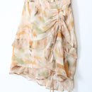 Orange & Green Corset-Style Dress | Size XL-3